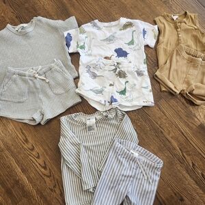 H&M Kids Matching Sets - Blue, White, Tan